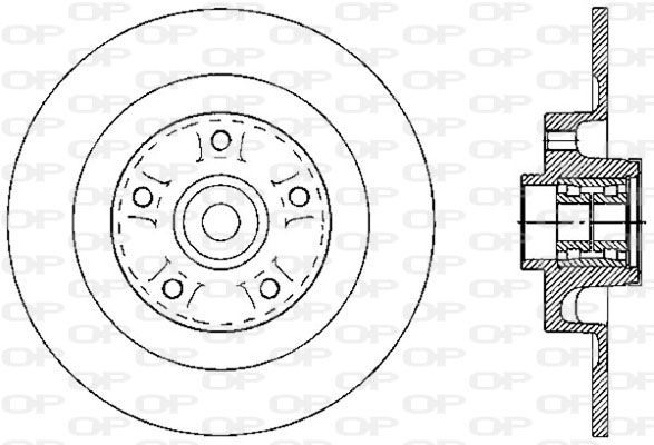 OPEN PARTS Тормозной диск BDA2602.30